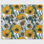 Die Wiese in gelbem Packpapier (Flach)