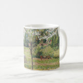 Die Wiese mit grauem Pferd, Eragny, Ölmalerei Kaffeetasse (VorderseiteRechts)