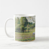 Die Wiese mit grauem Pferd, Eragny, Ölmalerei Kaffeetasse (Links)