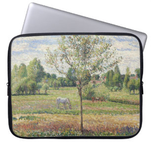 Die Wiese mit grauem Pferd, Eragny, Ölmalerei Laptopschutzhülle