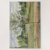 Die Wiese mit grauem Pferd, Eragny, Ölmalerei Puzzle (Vertikal)