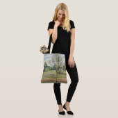 Die Wiese mit grauem Pferd, Eragny, Ölmalerei Tasche (Am Model)