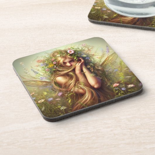 Die Wiese Pixie Getränkeuntersetzer (Linke Seite)