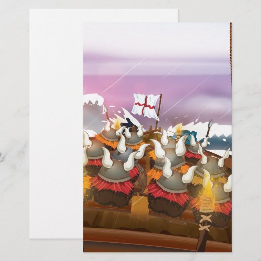 Die Wikinger Briefpapier (Vorne/Hinten)