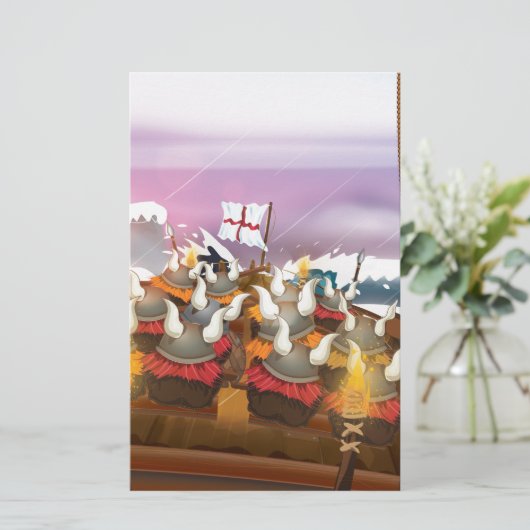 Die Wikinger Briefpapier (Stehend Vorderseite)