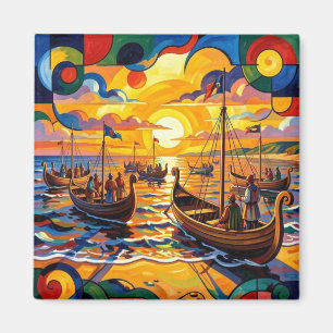 Die Wikinger landen Magnet