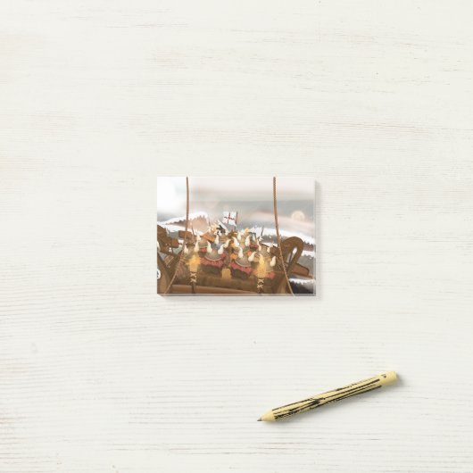Die Wikinger Post-it Klebezettel (Auf Schreibtisch)