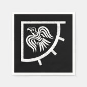 Die Wikinger-Raven-Flagge Serviette (Vorderseite)
