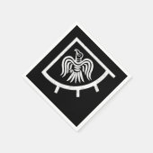 Die Wikinger-Raven-Flagge Serviette (Ecke)