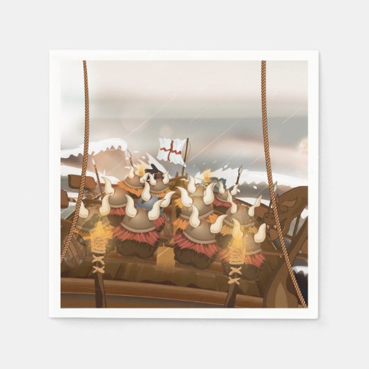 Die Wikinger Serviette (Vorderseite)