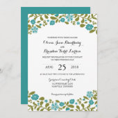 Die Wildblume blüht | Wedding Einladung (Vorne/Hinten)