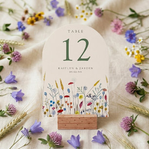 Die Wildblumenwiese-Hochzeitssuite - Tischnummer