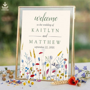 Die Wildblumenwiese-Hochzeitssuite - Willkommen Poster