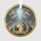 Die wilde Akrylverzierung der Hirten Ornament (Rückseite)