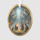 Die wilde Akrylverzierung der Hirten Ornament (Vorderseite)