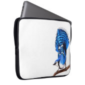 Die wilde blaue Jay-Vogel-Elektronik-Tasche Laptopschutzhülle (Vorne Rechts)