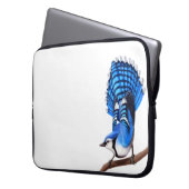Die wilde blaue Jay-Vogel-Elektronik-Tasche Laptopschutzhülle (Vorderseite Links)