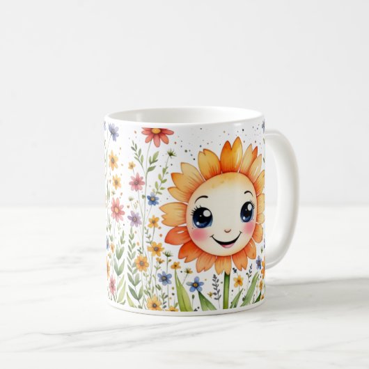 Die wilde Blume Kaffeetasse (VorderseiteRechts)