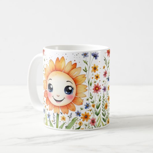 Die wilde Blume Kaffeetasse (Vorderseite Links)