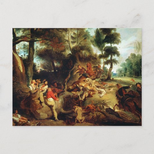 Die wilde Boarenjagd Postkarte (Vorderseite)