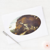 Die wilde Boarjagd von Frans Snyders Ovaler Aufkleber (Umschlag)