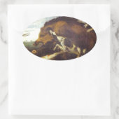 Die wilde Boarjagd von Frans Snyders Ovaler Aufkleber (Tasche)