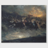 Die wilde Jagd auf Odin, 1872 von Peter Nicolai Ar Geschenkpapier (Flach)