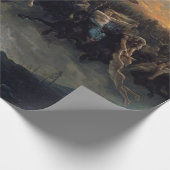 Die wilde Jagd auf Odin, 1872 von Peter Nicolai Ar Geschenkpapier (Ecke)