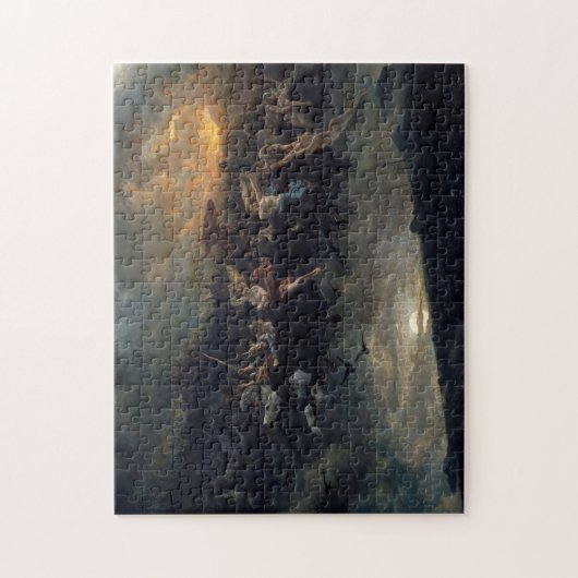 Die wilde Jagd auf Odin, 1872 von Peter Nicolai Ar Puzzle (Vertikal)