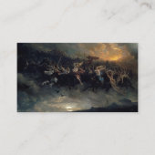 Die wilde Jagd auf Odin, 1872 von Peter Nicolai Ar Visitenkarte (Vorderseite)