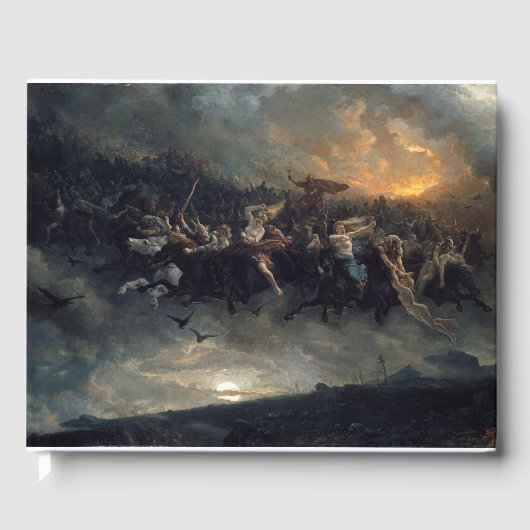 Die wilde Jagd auf Odin von Peter Nicolai Arbo 187 Gästebuch (Vorderseite)