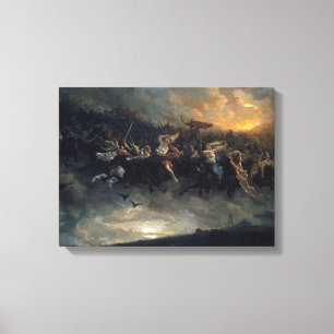 Die wilde Jagd auf Odin von Peter Nicolai Arbo 187 Leinwanddruck