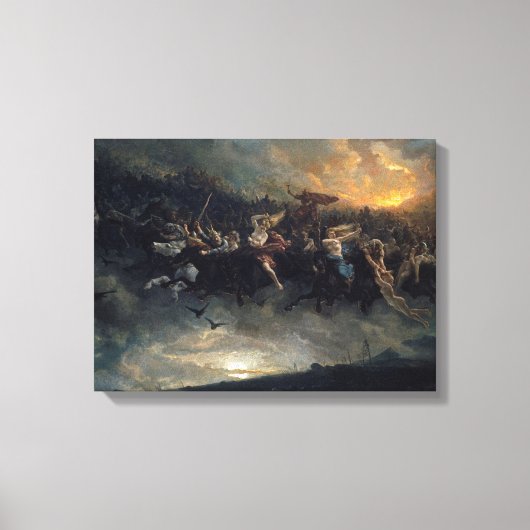 Die wilde Jagd auf Odin von Peter Nicolai Arbo 187 Leinwanddruck (Vorderseite)