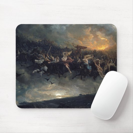 Die wilde Jagd auf Odin von Peter Nicolai Arbo 187 Mousepad (Mit Mouse)