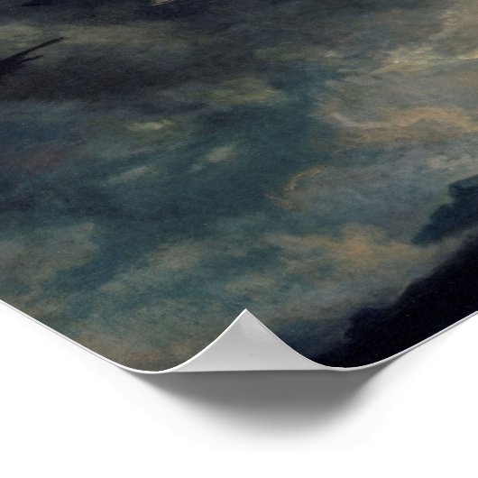 Die wilde Jagd auf Odin von Peter Nicolai Arbo 187 Poster (Ecke)