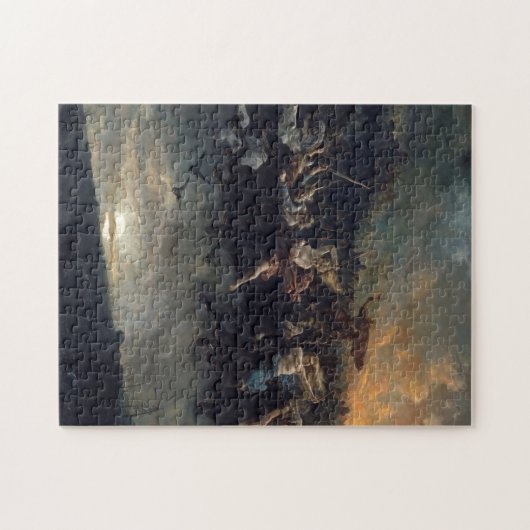 Die wilde Jagd auf Odin von Peter Nicolai Arbo 187 Puzzle (Horizontal)