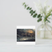 Die wilde Jagd auf Odin von Peter Nicolai Arbo 187 Quadratische Visitenkarte (Stehend Vorderseite)