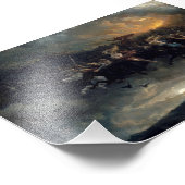 Die wilde Jagd auf Odin von Peter Nicolai Arbo Fotodruck (Ecke)