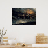 Die wilde Jagd auf Odin von Peter Nicolai Arbo Poster (Küche)