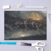 Die wilde Jagd auf Odin von Peter Nicolai Arbo Seidenpapier (Handwerk)