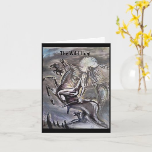 Die wilde Jagd Karte (Gelbe Blume)