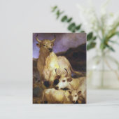 Die wilde Schlacht von Chillingham von Edwin Henry Postkarte (Stehend Vorderseite)