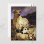 Die wilde Schlacht von Chillingham von Edwin Henry Postkarte (Vorne/Hinten)