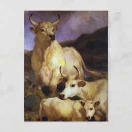 Die wilde Schlacht von Chillingham von Edwin Henry Postkarte