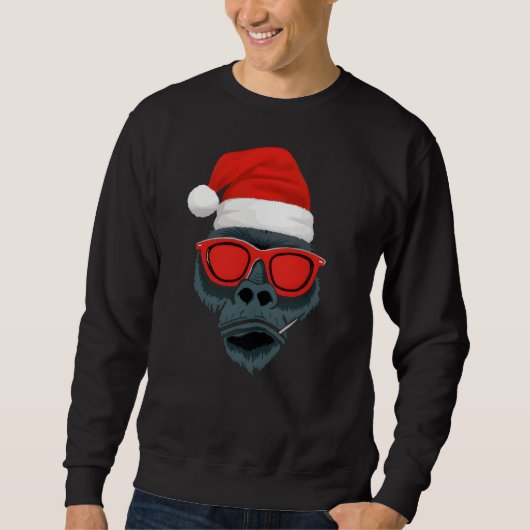 Die wilde Seite der Weihnachten entpacken Sweatshirt (Vorderseite)