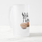 Die wilde Seite einer Schnecke Mattglas Bierglas (Vorderseite Links)