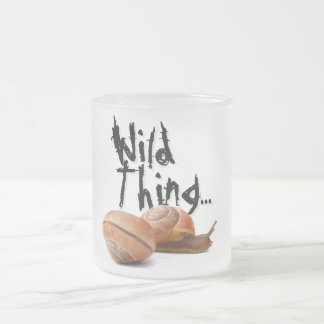 Die wilde Seite einer Schnecke Mattglastasse