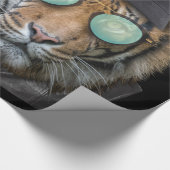 Die wilde Tierwelt im Bengalischen Tiger Geschenkpapier (Ecke)