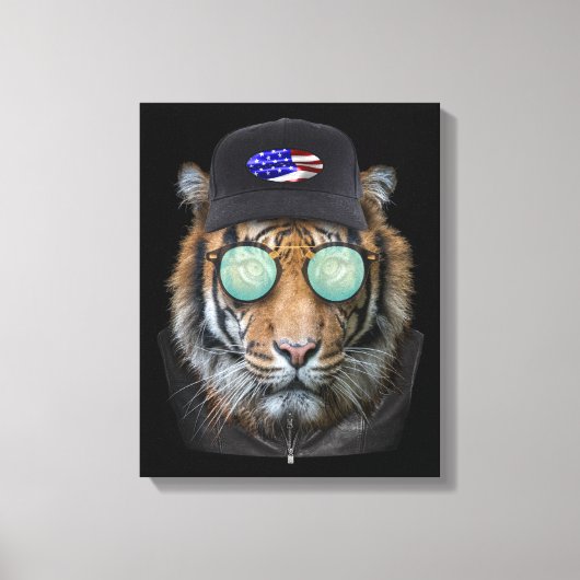 Die wilde Tierwelt im Bengalischen Tiger Leinwanddruck (Vorderseite)