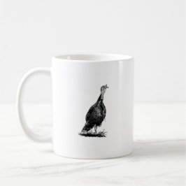 Die wilde Türkei (Linie Kunst) Kaffeetasse